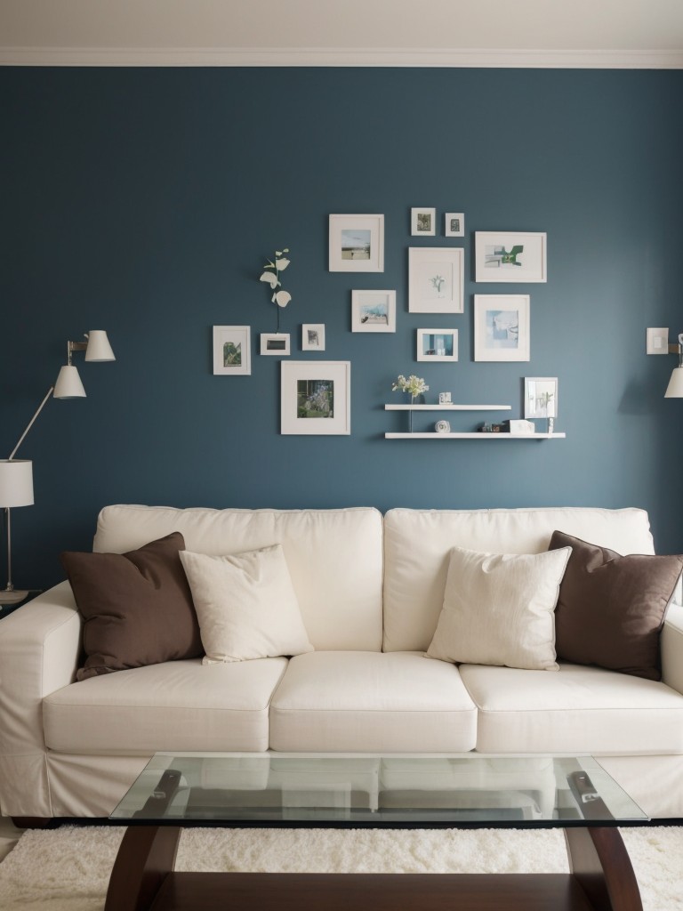 Experiment with removable wall decals or decals to add a unique and personalized touch to your living room.