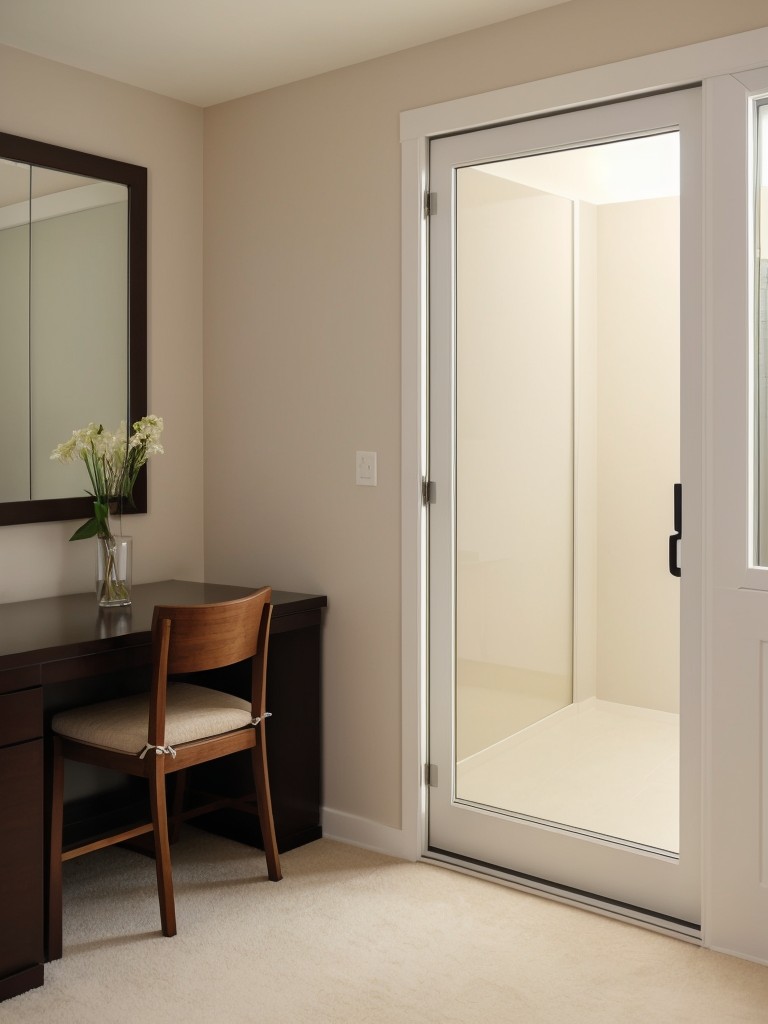 Incorporating sliding or folding doors to save space in small rooms.