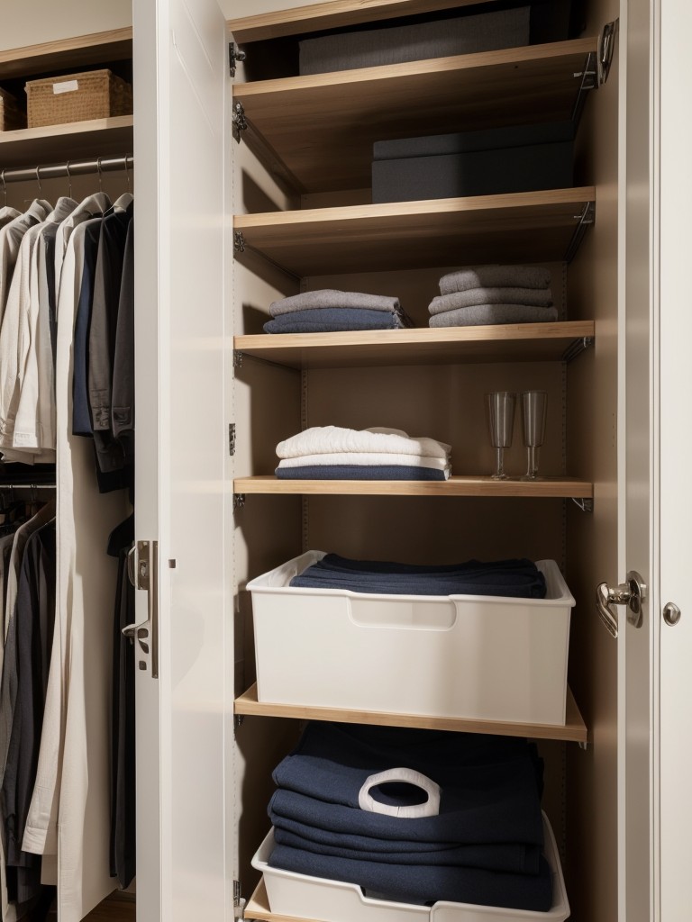Install a well-designed closet organization system to maximize your storage options.