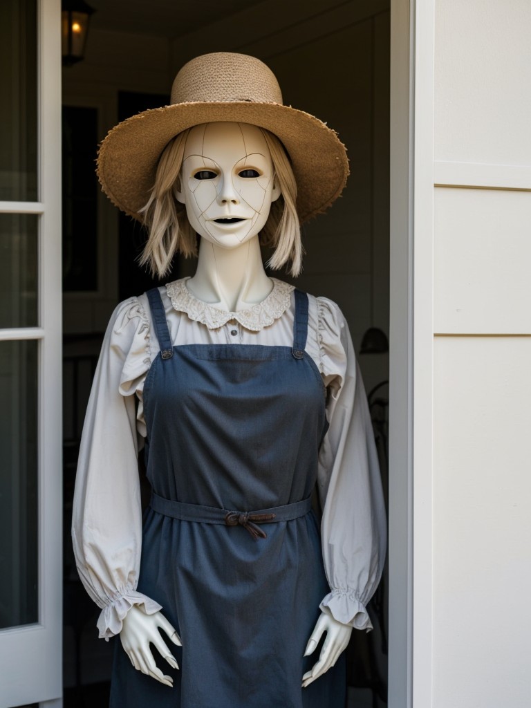 Place a large scarecrow or eerie mannequin in your patio corner for an extra dose of fright.