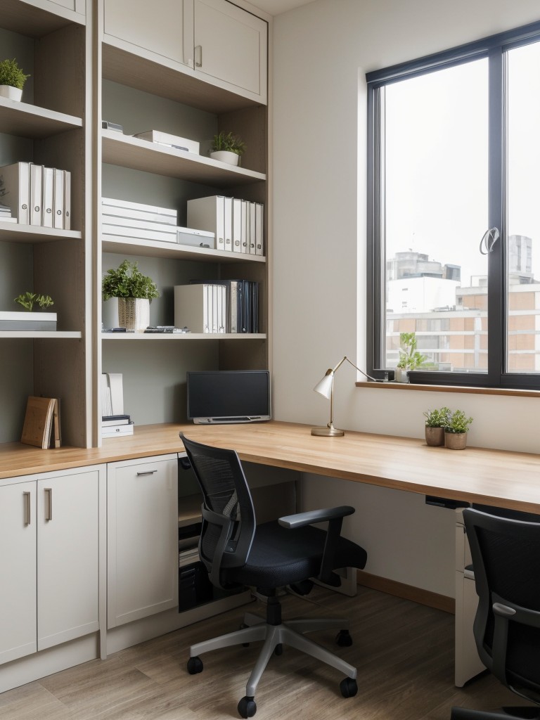 Creating a home office in your apartment with functional workspaces, sufficient storage solutions, and ergonomic furniture for increased productivity and comfort.