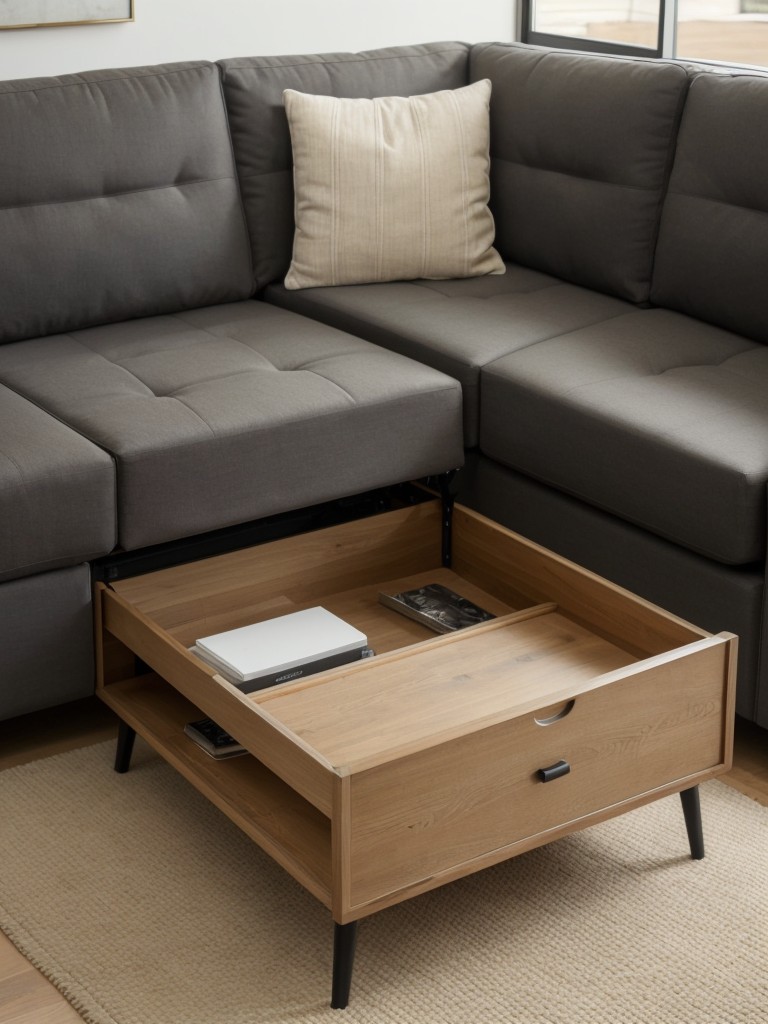 Invest in convertible furniture pieces, like a sofa bed or a coffee table with hidden storage, to maximize functionality and adaptability within a limited space.