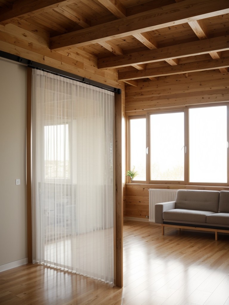 Install floor-to-ceiling curtains or sliding door panels to create separation between different areas of the loft while maintaining an open and cohesive look.