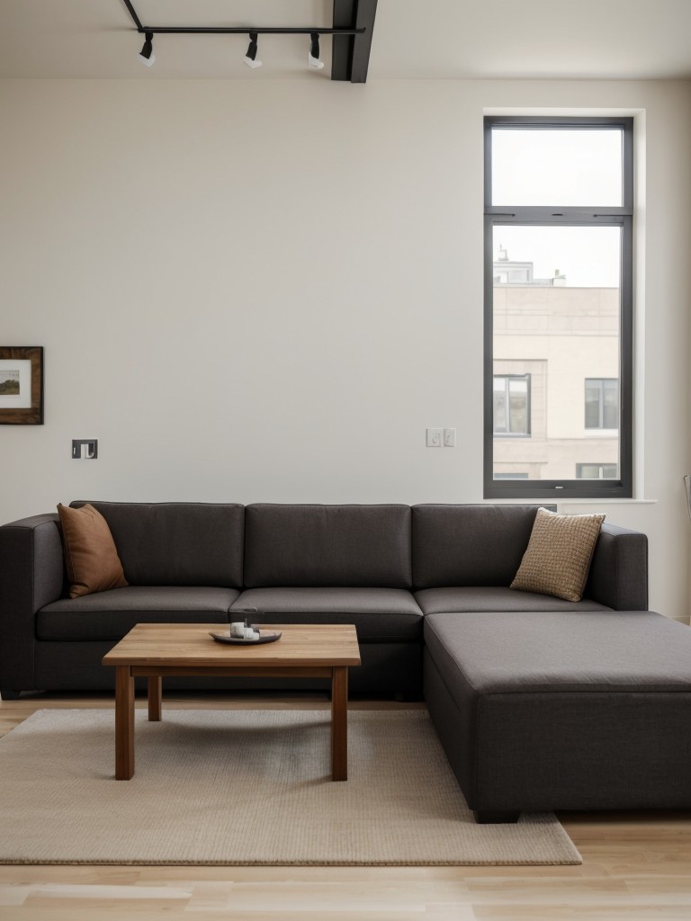 Use multifunctional furniture pieces like sleeper sofas and storage ottomans to make the most of the limited square footage in loft apartments.