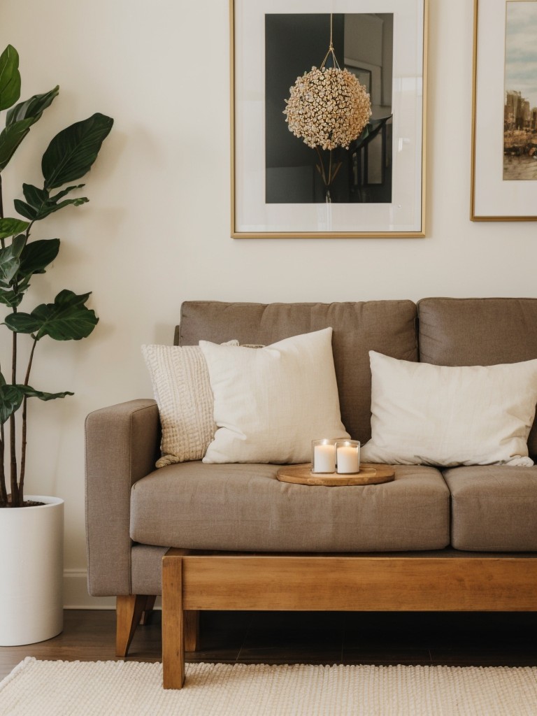 Incorporate small decorative accessories, such as candles, artwork, or unique trinkets, to personalize your simple living room and make it feel like home.