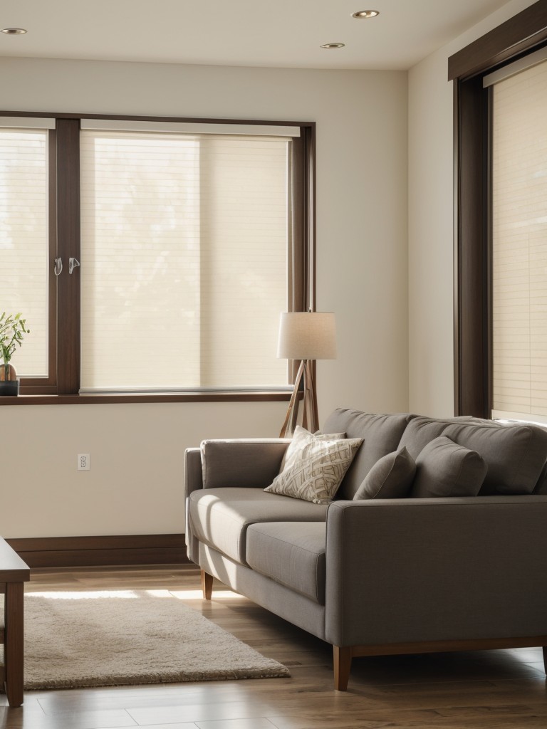 Incorporate smart home technology into the living room, such as voice-controlled lighting or automated window shades, for a truly modern and convenient experience.