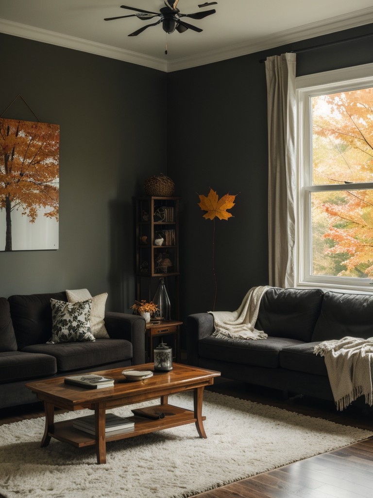 Create a haunted forest in your apartment by decorating with artificial trees, fall leaves, and spooky forest creatures.