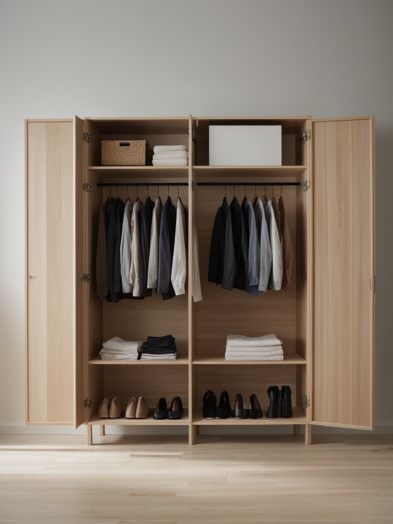 Use IKEA's versatile and customizable storage solutions, such as the KALLAX shelving unit or the ELVARLI wardrobe system.