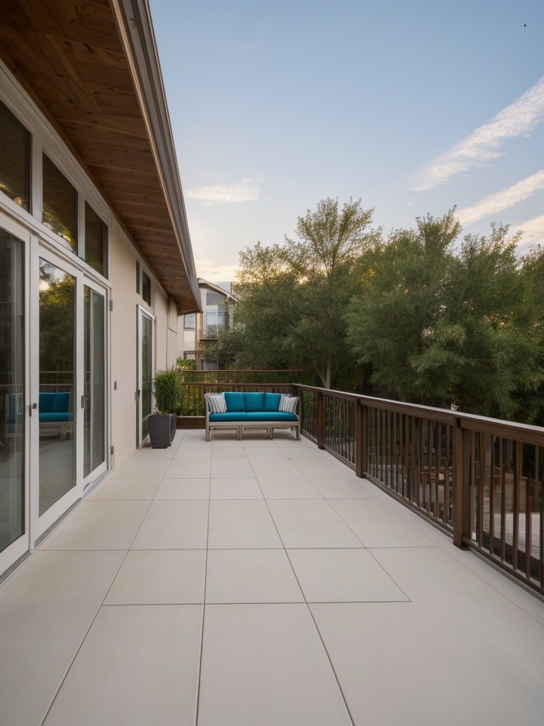 Create a private outdoor space like a patio or balcony for the in-law tenants to enjoy some fresh air.