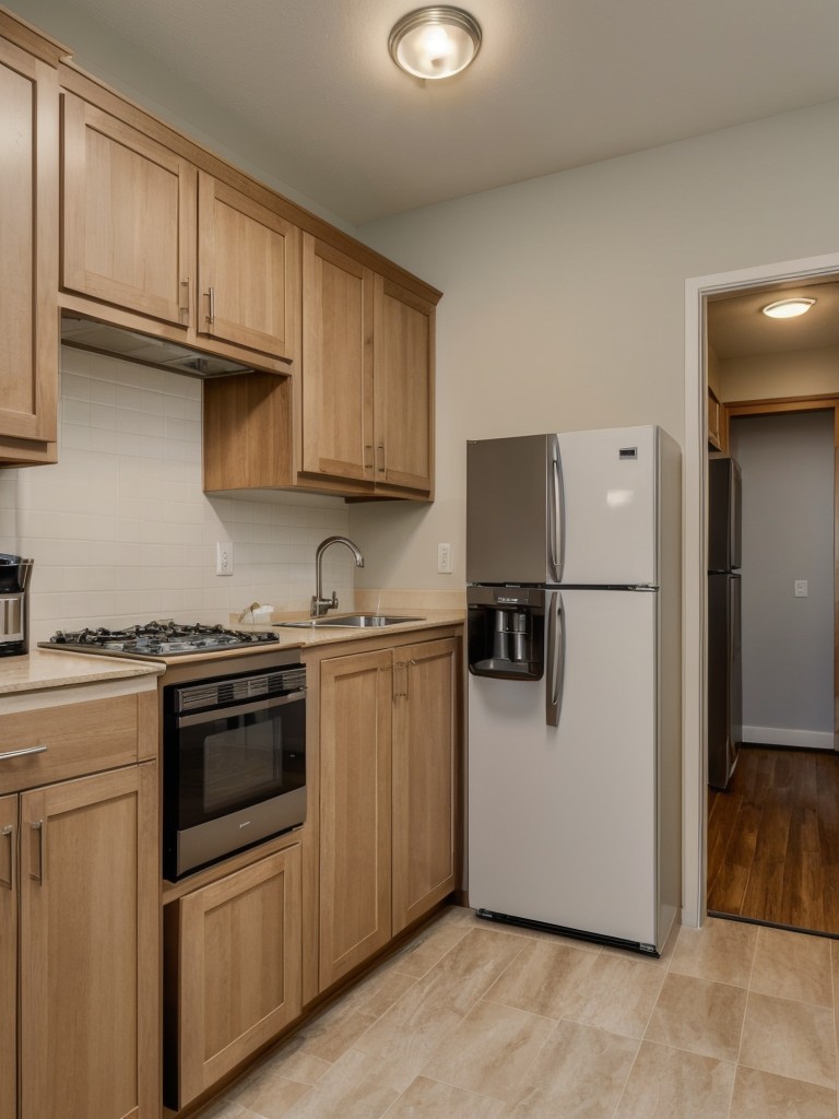 Incorporate a small kitchenette with essentials like a mini fridge, microwave, and coffee maker.