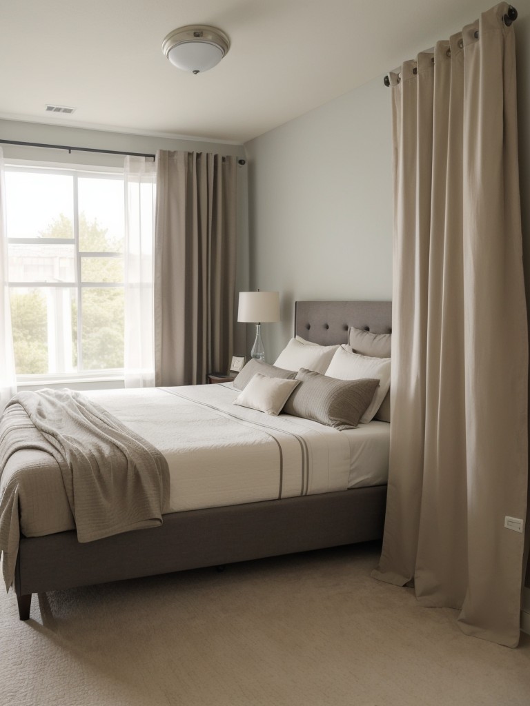 Prioritize creating a comfortable and inviting bedroom with a high-quality mattress and blackout curtains.