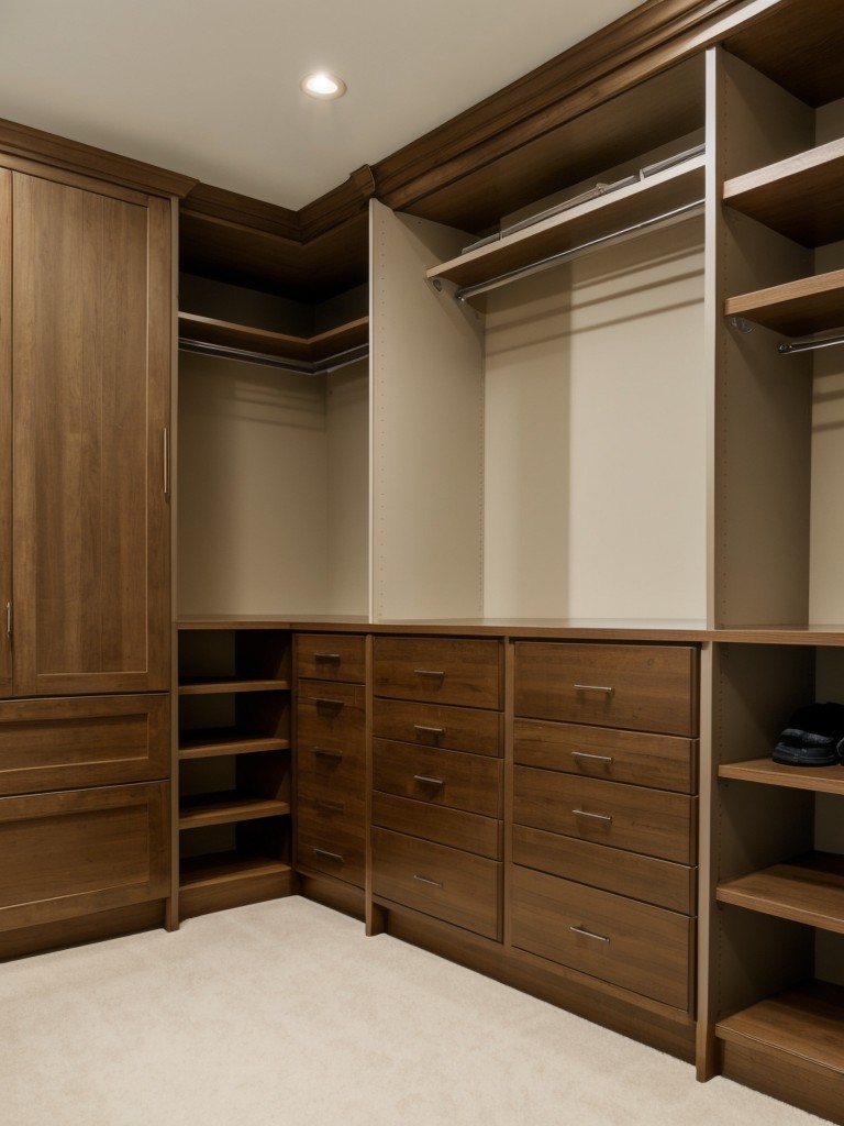 Provide ample storage for personal belongings with built-in closet systems and storage cabinets.