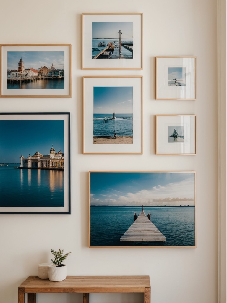 Experiment with floating shelves or a gallery wall to showcase your favorite artwork, family photos, or travel souvenirs.