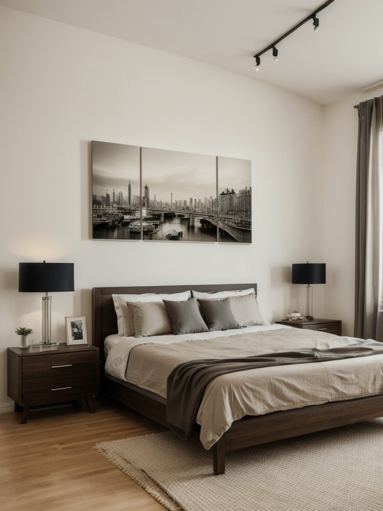 Hang artwork or personal photographs to personalize your one bedroom apartment and inject a sense of your own style and story.