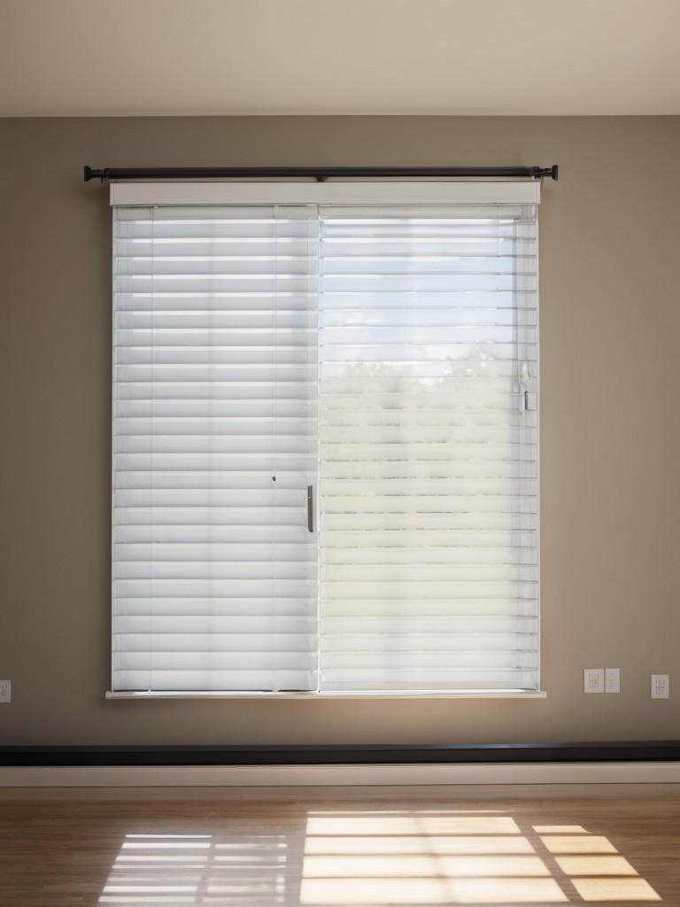 Hang curtains or outdoor blinds to add privacy and shield against direct sunlight, giving you more flexibility and comfort.