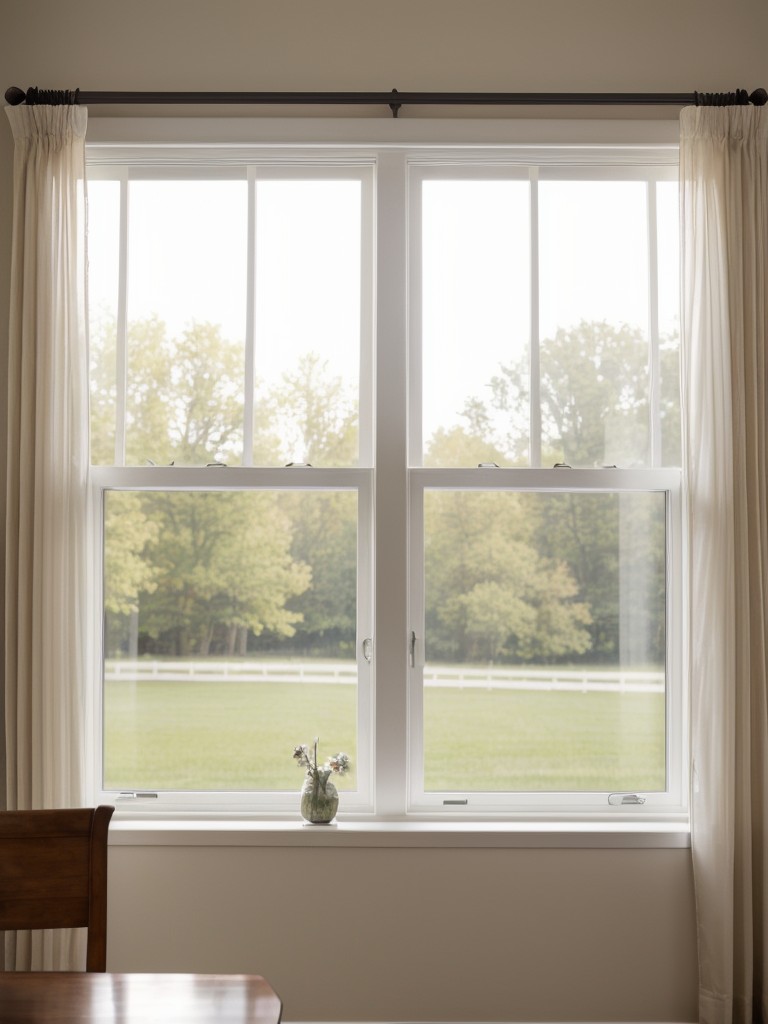 Optimize natural light by installing sheer curtains or window treatments that allow sunlight to stream in.