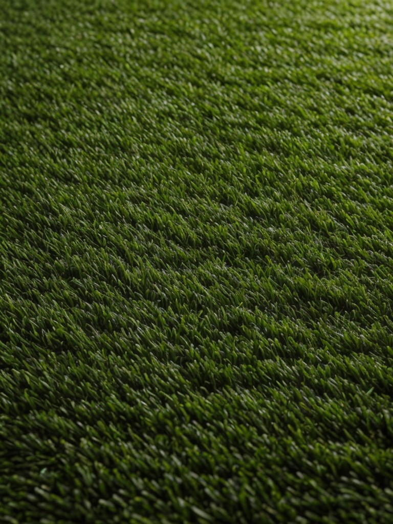 Add a touch of nature with low-maintenance artificial grass or outdoor-friendly floor tiles.