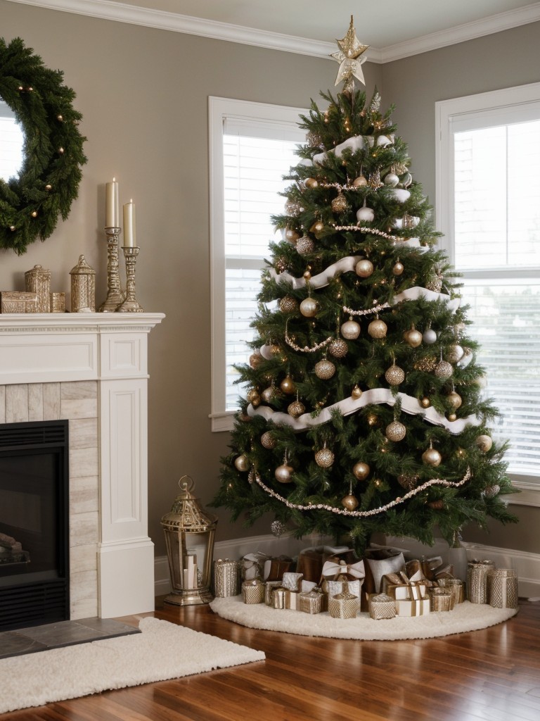 Opt for mini-sized ornaments or decorations to prevent overcrowding limited surfaces.