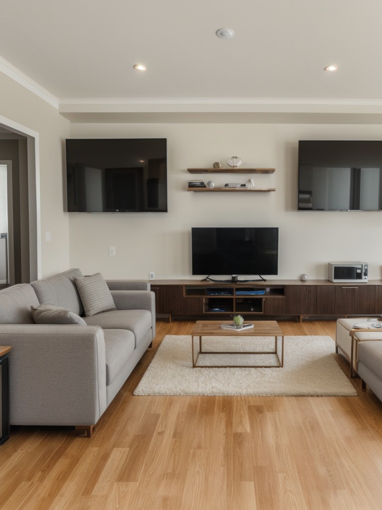 Choose furniture with built-in USB ports or wireless charging capabilities to conveniently keep your devices powered in your living room.