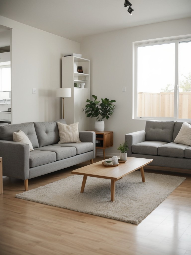 Explore minimalist furniture options to maximize space in a small living room.