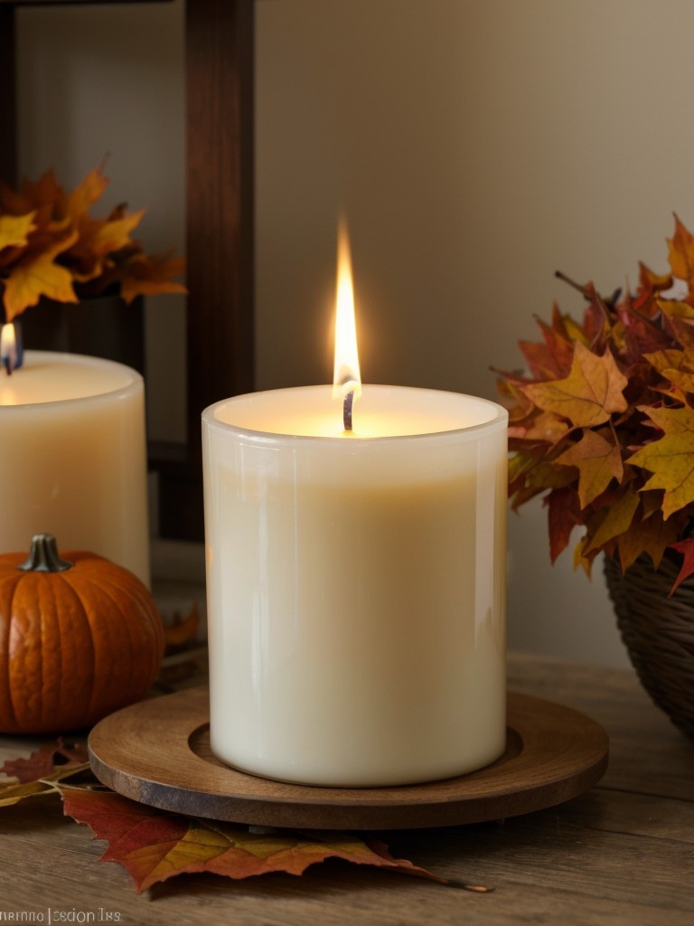 Experiment with fall-inspired scented candles or essential oils to create a relaxing ambiance.