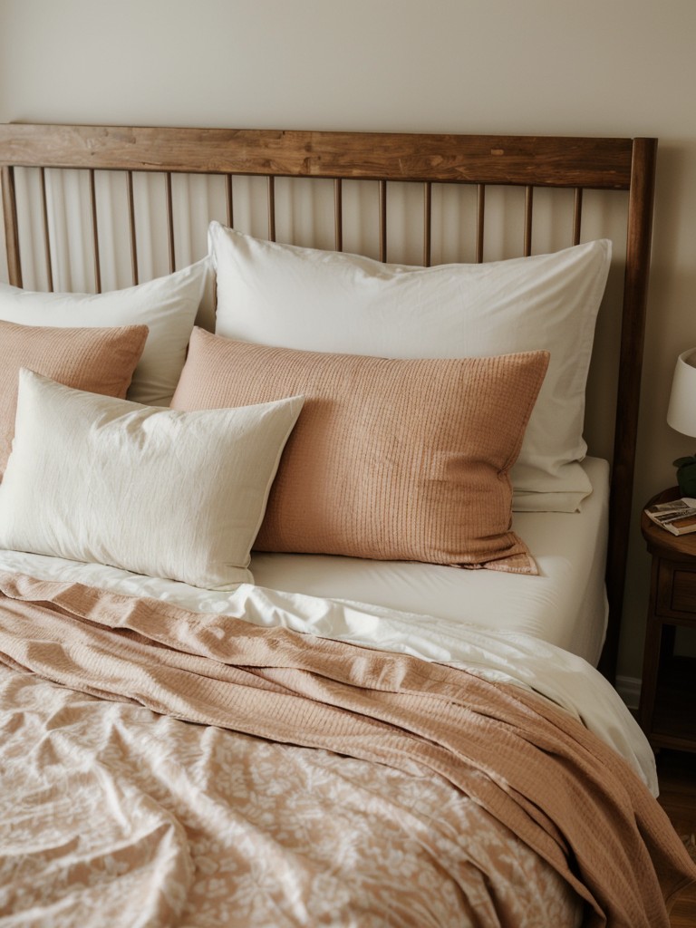 Swap out light and airy bedding for warmer and thicker sheets, blankets, and duvet covers in fall colors and patterns.