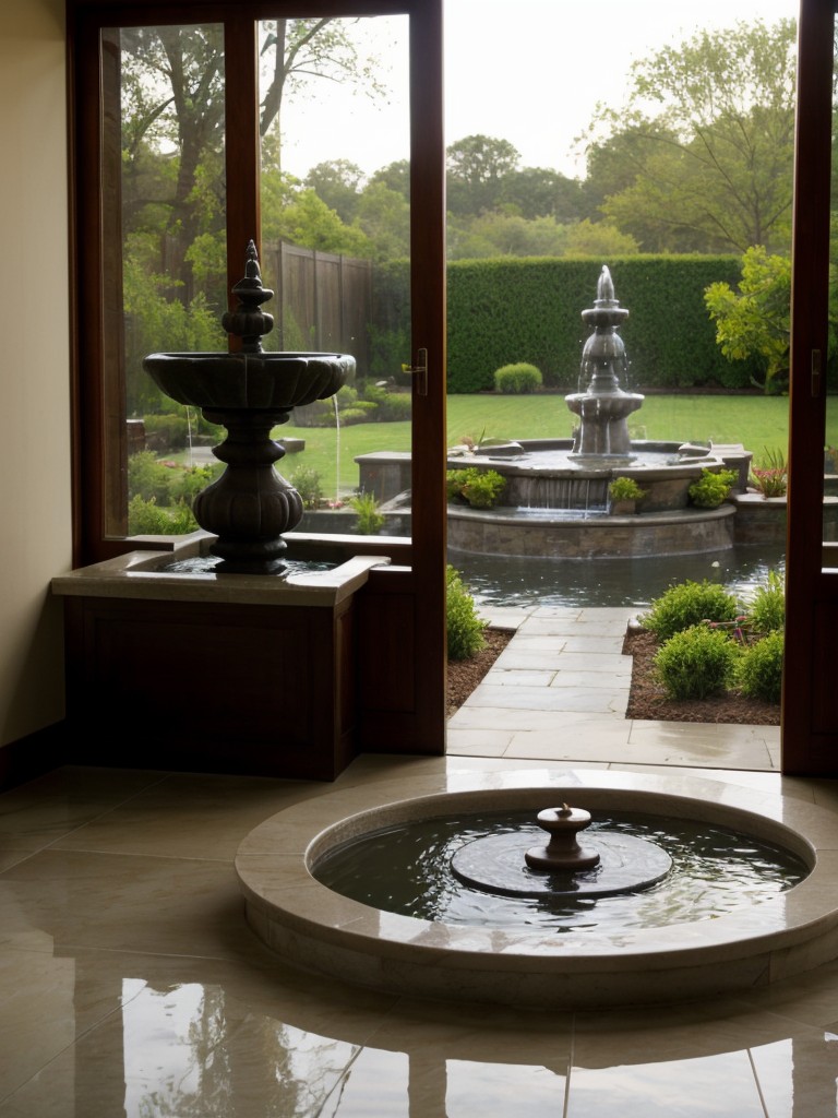 Consider integrating a small water feature or fountain in the pooja room for a soothing and tranquil effect.