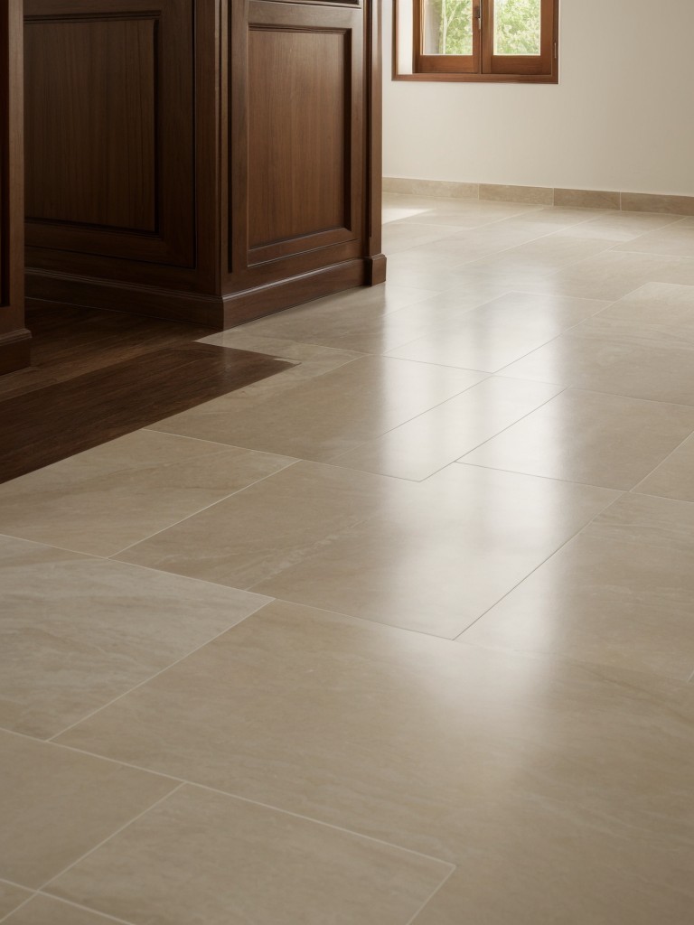 Experiment with different flooring options, such as wooden tiles or marble, to enhance the aesthetics of the pooja room.