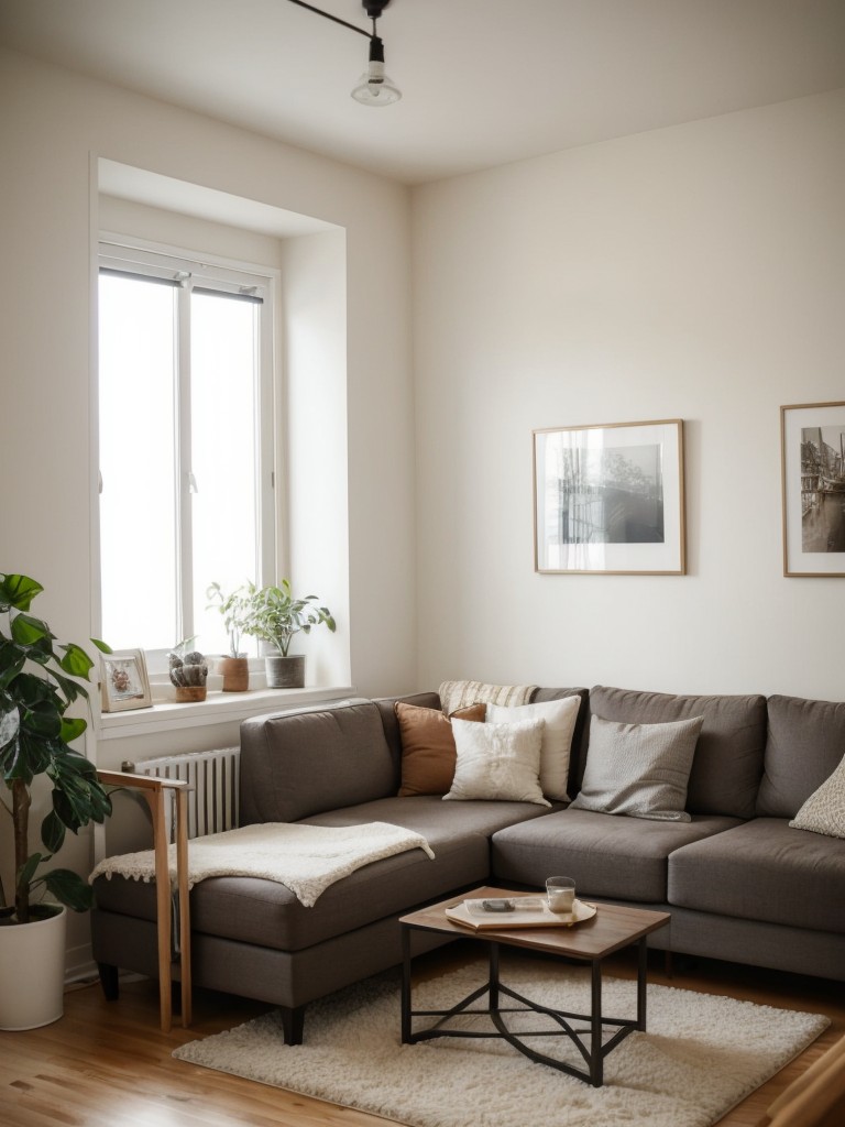 How to create a cozy and inviting living room in a small apartment without spending a fortune on furniture and decor.