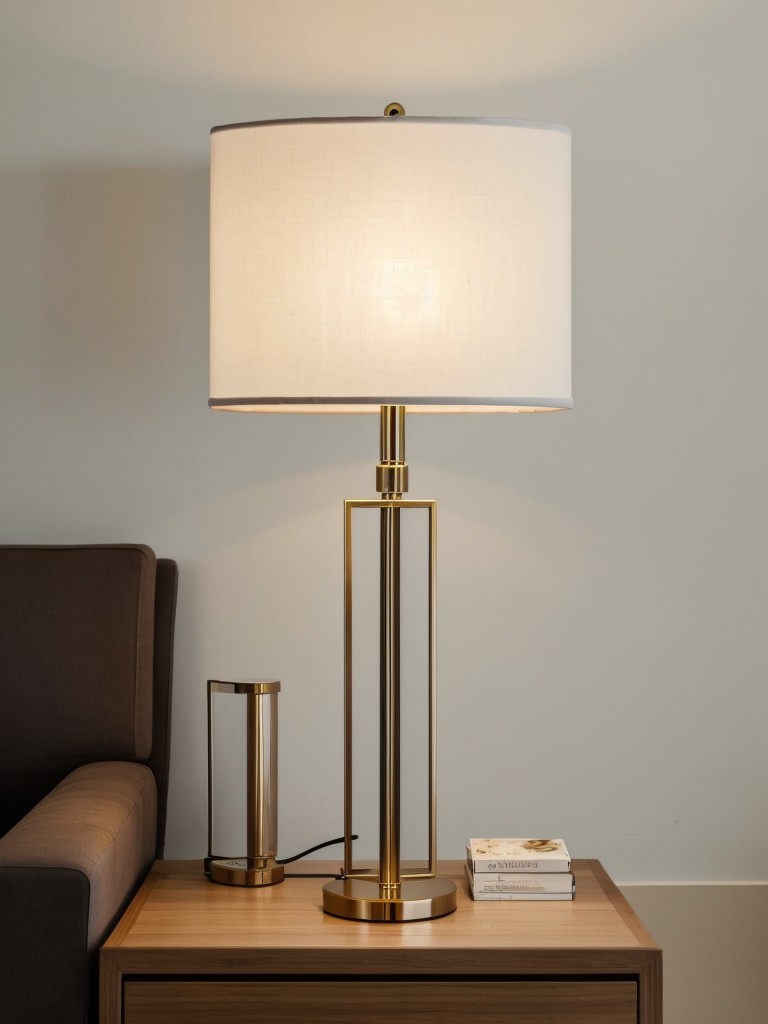 Use a combination of floor and table lamps for layered lighting and to enhance the ambiance.