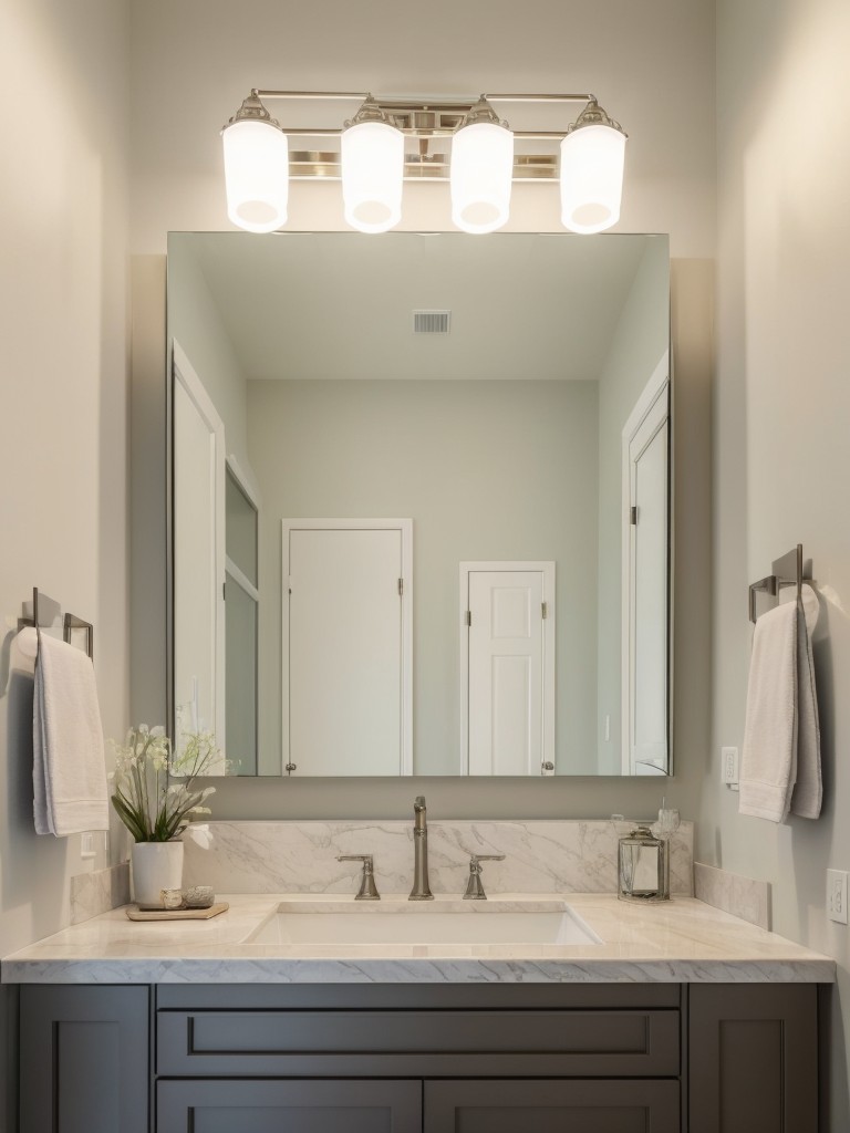 Utilize light colors and mirrors to make the space feel larger and brighter.