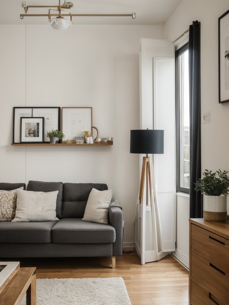Choose furniture pieces that can easily be moved or rearranged to adapt to your changing needs and to make the most of your small studio apartment's limited space.