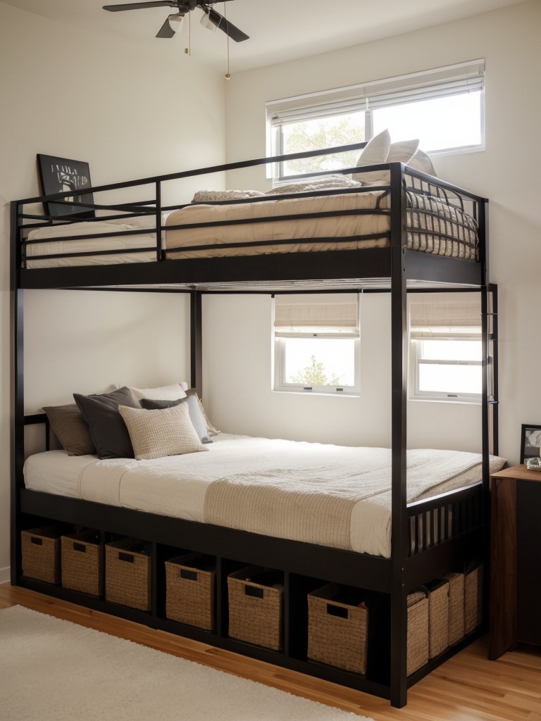 Consider incorporating a loft bed or a raised platform with storage underneath to create separate sleeping and living areas in your small studio apartment.