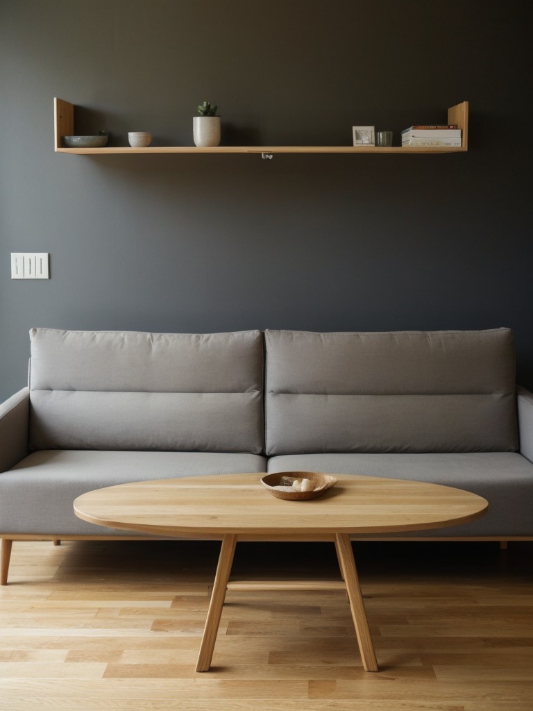 Incorporate multi-purpose furniture, such as a sofa that can also serve as a guest bed, a coffee table with built-in storage, or a dining table that can be folded against the wall when not in use.