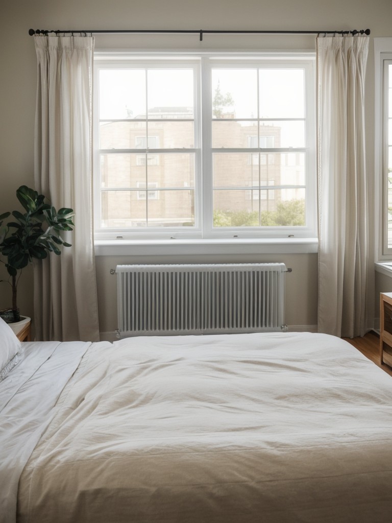 Make the most of natural light by using sheer curtains, mirrors to reflect light, and avoiding heavy window treatments in your small studio apartment.