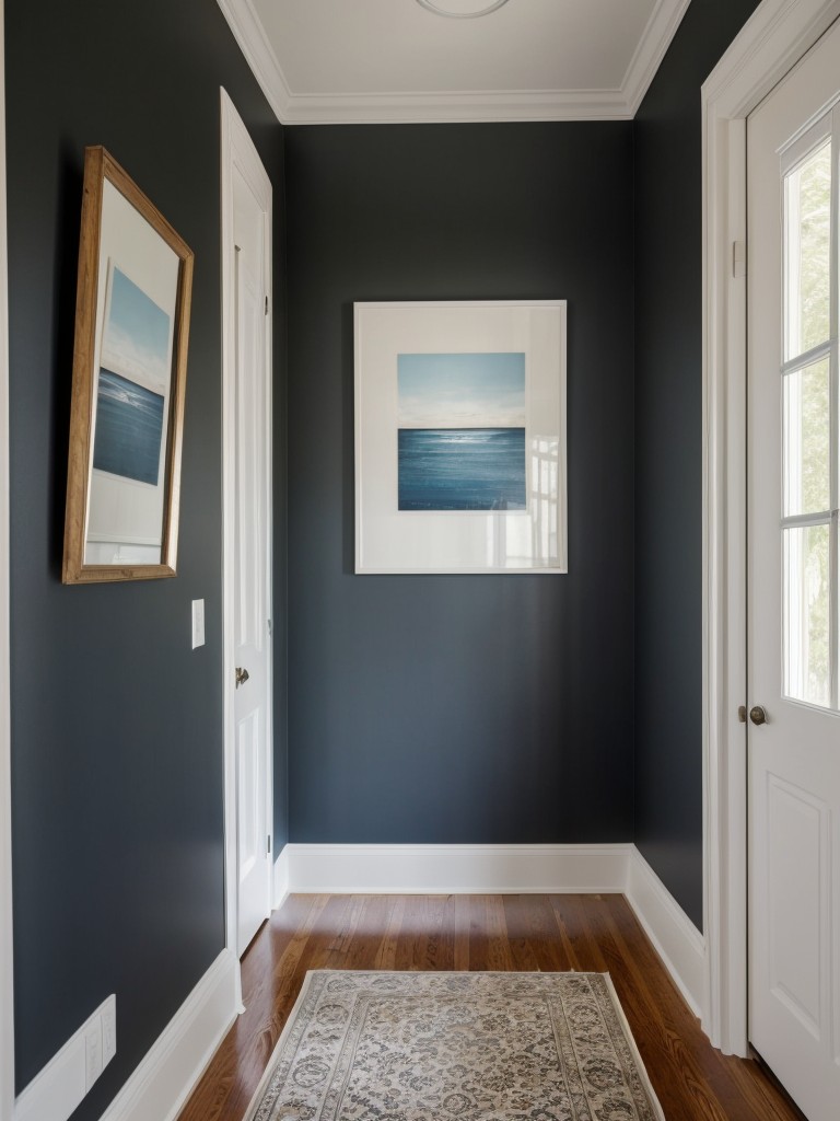 Create an accent wall with affordable wallpaper or a bold paint color to add visual interest to the space.
