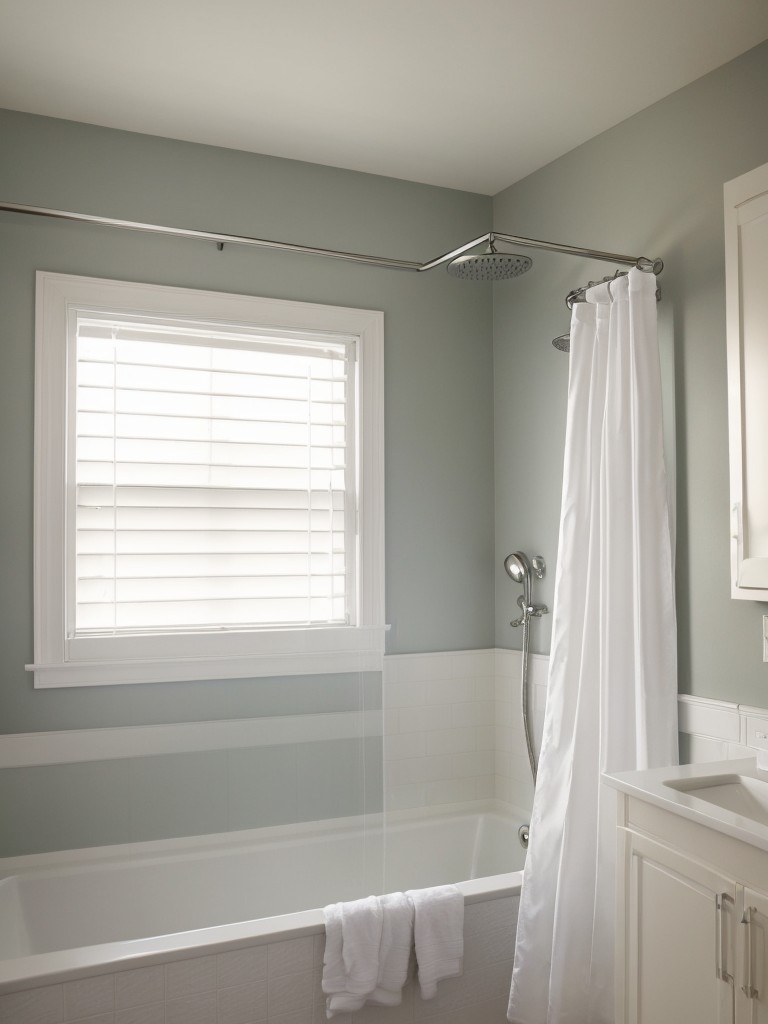 Incorporating a waterproof shower curtain liner for extra protection against water damage.