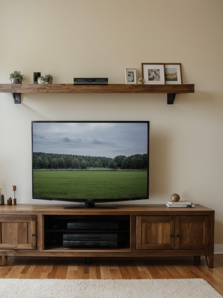 Mount a TV on the wall to free up space on a TV stand or entertainment center.