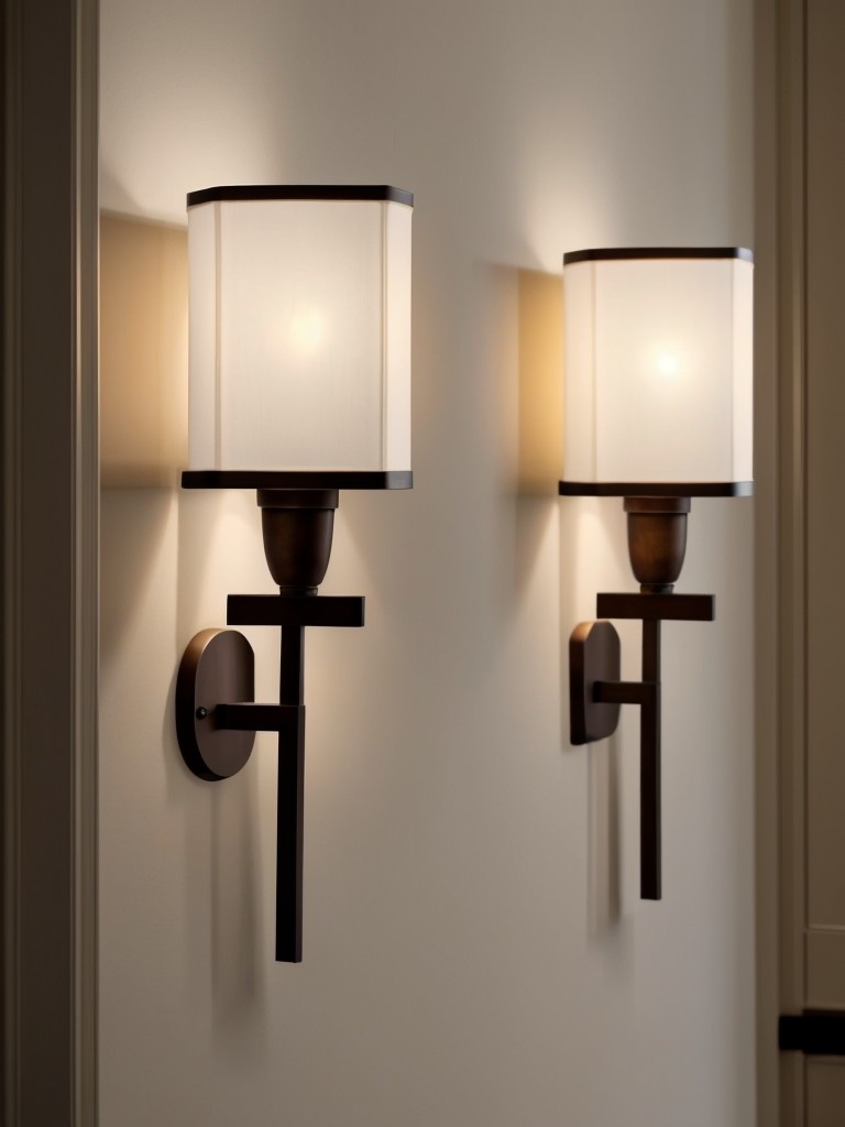 Install wall sconces or pendant lights to create a warm and inviting ambiance.