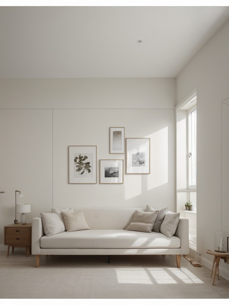 Play with different shades and finishes of white to create a layered effect and add dimension to the walls.