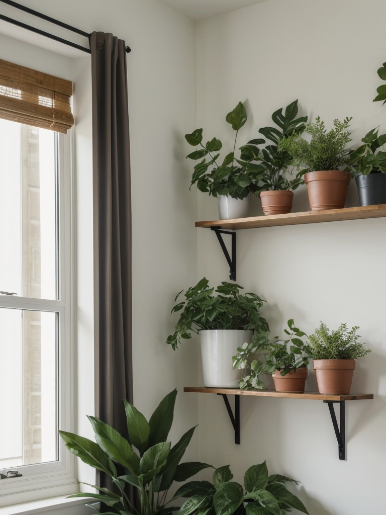 Incorporating plants and greenery to bring life and freshness to your apartment design on a budget.