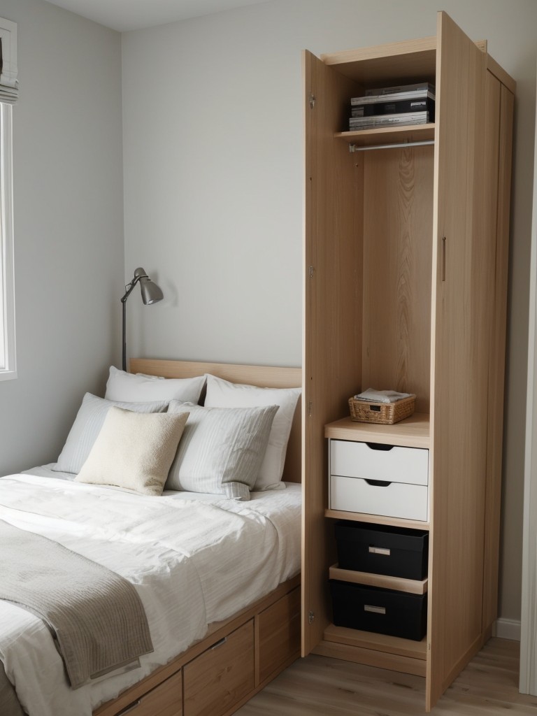 Transform a small bedroom with IKEA furniture and clever storage solutions.