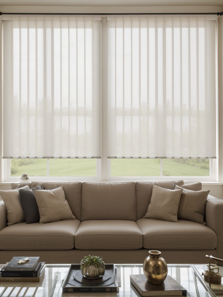 Combine curtains with blinds or shades for a layered window treatment, providing versatility in light control and privacy options.