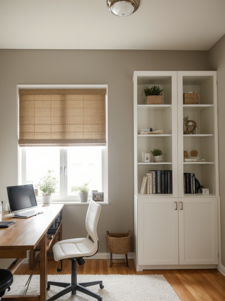 Create an efficient and inspiring work-from-home environment in your apartment by optimizing natural lighting, using wall-mounted storage, and incorporating motivational décor.
