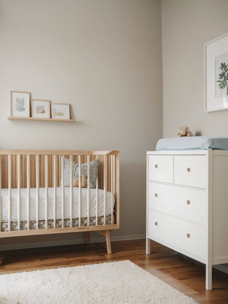 small apartment nursery ideas space-saving solutions