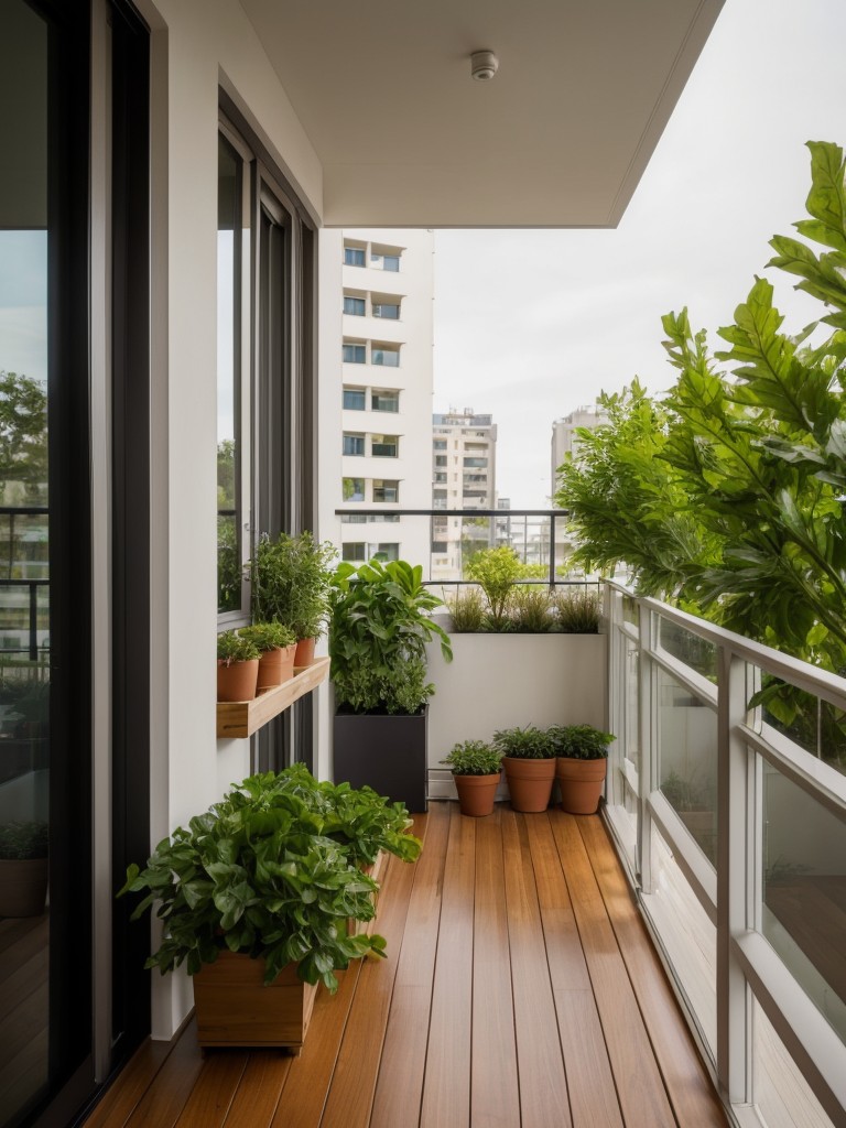 apartment balcony ideas with vertical gardening