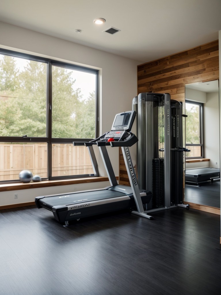 apartment gym ideas with space-saving equipment