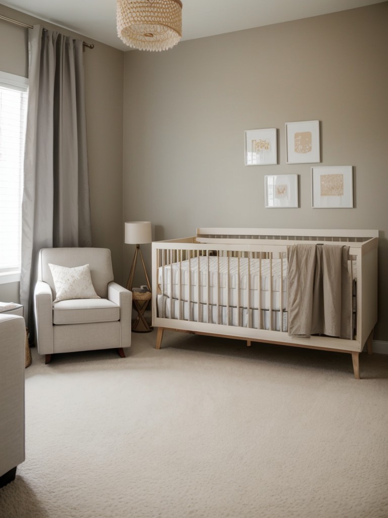 apartment nursery ideas with neutral color palette