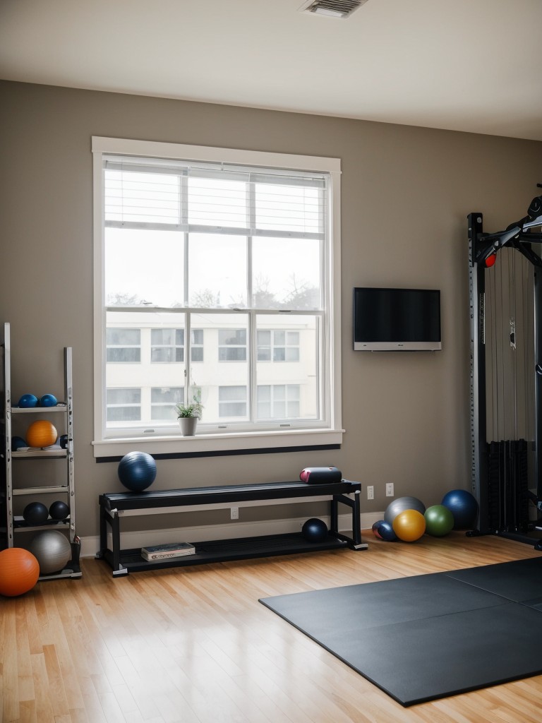 Build a home gym in your apartment with space-saving equipment that allows you to stay active and fit without sacrificing space.