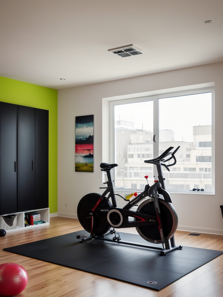 Transform a spare room or corner of your apartment into a contemporary gym space by utilizing high-tech exercise equipment, modern design features, and energizing colors.